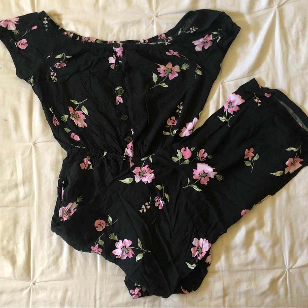 Black floral jumper